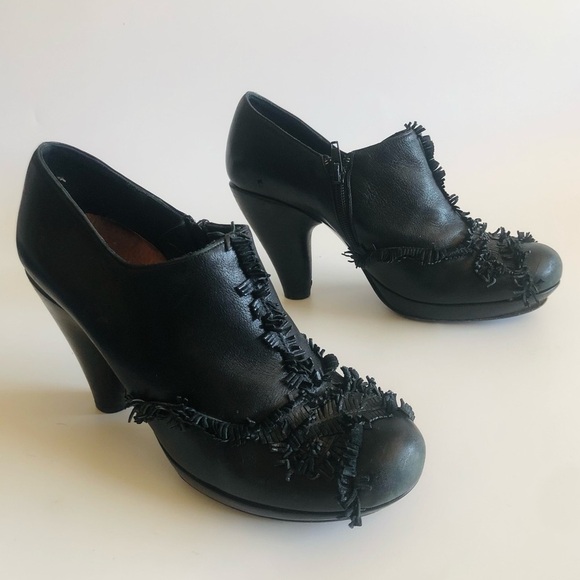 Chie Mihara Atino Fringe Ankle Booties - Picture 1 of 16